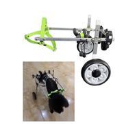 Chariot Chien Handicapé Fauteuils Roulants pour Chiens en Aluminium pour Animaux de Petite/Moyenne Taille, Dispositif Léger de Marche Assisté Par Chien, Aides à la Mobilité Réglables pour Chiens(Size