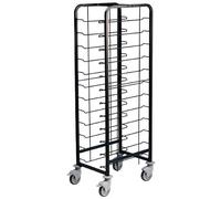 Chariot Chr Inox Professionnel 12 Plateaux - Acier Thermolaqué