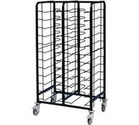 Chariot Chr Inox Professionnel 24 Plateaux - Acier Thermolaqué - Materiel Chr Pro - Acier