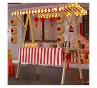 Chariot commercial pliable avec auvent pour hot-dog, crème glacée et vente de collations, idéal pour les événements et les marchés en plein air