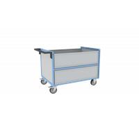 Chariot conteneur PP alvéolaire 500 kg - Avec ou sans toit et dimensions au choix