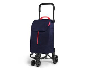 Chariot Courses Gimi Twin 4 Roues 50L Porte Courses Pluie Résistante Coloré