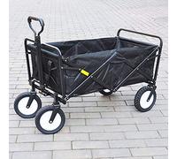 Chariot Courses Pliable Le Jardin, Chariot Utilitaire Le Camping, la pêche et Les Courses en Plein air - Chariot à Traction à 4 Roues avec capacité Charge 150 kg