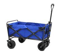 Chariot Courses Pliable Tout-Terrain à 4 Roues Camping, Jardinage, pêche et Courses. Chariot Utilitaire Robuste et Portable activités Plein air et Voyages.