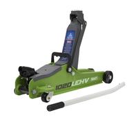 Chariot Cric 2tonne Bas Entrée Court Châssis - Hi-Vis Vert 1020LEHV Sealey Neuf