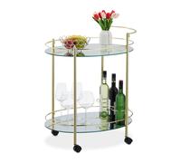 Chariot de cuisine ovale avec 2 niveaux - 10038710-0