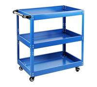 Chariot d’Atelier en Acier Inoxydable à 3 Niveaux