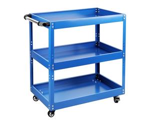 Chariot d’Atelier en Acier Inoxydable à 3 Niveaux