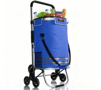 Chariot d'achat pour escaliers Bleu foncé