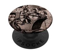 Chariot d'allégorie Antique de cupidité et de Folie PopSockets PopGrip Adhésif