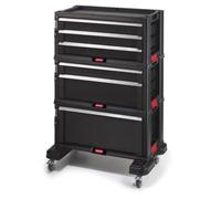 Chariot d'atelier - Keter - All Drawer - 6 tiroirs - Rouge/Noir - 59,8 x 37,7 x 83,2 cm