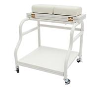 Chariot de bain de pieds - Chariot de bain de pieds avec 4 roues universelles - Chariot de bain pour les pieds - Chariot de bain portable à 2 niveaux - Pour manucure, bain de pieds, manucure des pieds