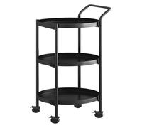 Chariot de bar rotatif en métal, support de service à plusieurs niveaux pour salon, décoration d'intérieur et présentation de boissons