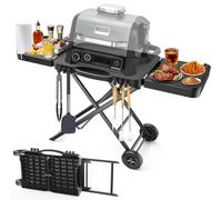 Chariot de barbecue pour Weber Q100, Q200, Q300, Enders Urban, Nexgrill, Ninja Woodfire Grill, four à pizza, Solo Stove, Burnhard Wayne