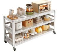 Chariot de barbecue robuste, support de four à pizza portable avec roulettes, table de préparation en métal et armoire de rangement pour cuisine, restaurant, terrasse, jardin
