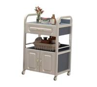 Chariot De Barbier, Armoire À Outils En Acier 2 Niveaux, Chariot Rangement Portable Roulettes, For Salon, Salle Bain, Bureau, Gain Place(Color5)