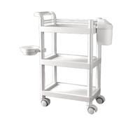 Chariot de barbier roulant à 360° avec étagères de rangement multi-niveaux pour spa, tatouages et salons de beauté, établi polyvalent et nizer