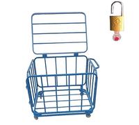 Chariot de basket-ball pliable en métal avec serrure et roues, grand organisateur de ballons de sport pour école, garage, maison, empilable