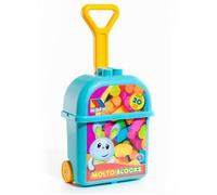 Molto Suitcase Cart With 20 Blocks Valise Sur Roulettes Transparent Transparent One Size