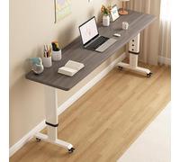 Chariot de bureau à roulettes réglable pour ordinateur portable, station de travail mobile pour une utilisation au-dessus du lit, idéal pour le bureau à domicile et les études
