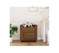Chariot de bureau Chêne marron 60x45x60 cm Bois d'ingénierie816615