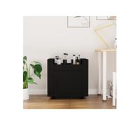Chariot de bureau Noir 60x45x60 cm Bois d'ingénierie816609