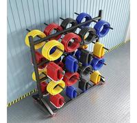 Chariot de câbles robuste à roulettes - Support de rangement pour bobines de câble,espacement réglable,pour la gestion des câbles dans les secteurs électrique,d'entrepôt(A,4-tier 160x90x200cm)