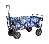 Chariot de camping pliable, chariot utilitaire portable avec roues, chariot d'épicerie de grande capacité, pas de montage nécessaire, parfait pour les aventures en plein air et le shopping