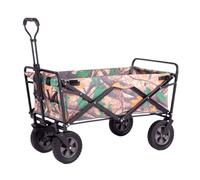 Chariot de camping pliable, chariot utilitaire portable avec roues, chariot d'épicerie de grande capacité, pas de montage nécessaire, parfait pour les aventures en plein air et les voyages de shopping