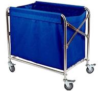 Chariot de camping pliable robuste sur roulettes pour le nettoyage du linge et la plage Chariot de grande capacité avec design pliable pour un rangement facile