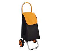 Chariot de camping pliable sur roues - Chariot de courses portable pour personnes âgées - Chariot à main léger et pliable - Chariot utilitaire d'extérieur multifonction