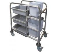 Chariot de cantine en acier inoxydable - Inox