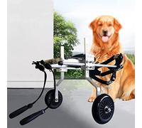 Chariot De Chien,Poussette pour Animaux Scooter Chien Roulant Pet Fauteuil Puxiliaire Réglable Handicapé Assisté Pattes Les Handicapés Arrière Outil Rehabilitatio