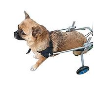 Chariot De Chien,Poussette pour Animaux Scooter Chien Roulant Pet Fauteuil Roulant Puxiliaire Réglable Roulant Handicapé Chien Assisté Pattes Les Animaux Handicapés Arrière Outil De Rehabilitatio