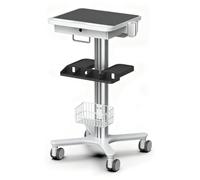 Chariot De Clinique Dentaire Avec Roues Silencieuses Tiroir Verrouillable | Poste de travail mobile pour cabinet dentaire avec support pour scanner buccal et plateau d'équipement Plateau laboratoire