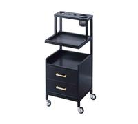 Chariot de coiffure, meuble de rangement à roulettes en fer multicouche pour salon, hôtel, restaurant, garage