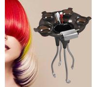 Chariot de coiffure multifonctionnel de 4 bacs de coloration Chariot de travail Chariot de service pour salon de coiffure