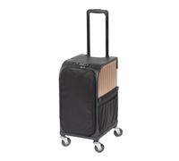 Sibel Valise-tabouret roulant RollerCoaster Or rose