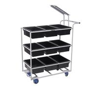 Chariot de collecte MATADOR pour 9 bacs (non inclus) - 11047