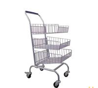 Chariot de courrier - 3 paniers