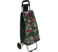 Chariot de course 2 roues en plastique motif jungle rose et vert (H95cm) - FLORUBA