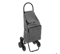 5five - Chariot de course Nomade - 6 roues métal gris