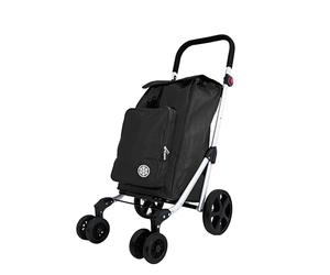 Chariot de Course METZELDER Easy K, Noir, 6 roulettes, 94x61x41cm
