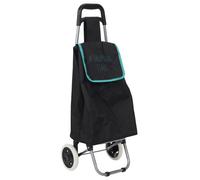 Chariot de course motif hashtag - 2 roues - L 35 cm x H 93.5 cm - Noir/Bleu