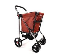 Chariot de Course Rolser Basket MF 4 Grandes Roues 2 Pivotantes Pliante - Oxid