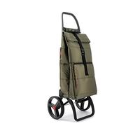 Chariot de Course Rolser Big Polar 2 Grandes Roues Pliante - Kaki
