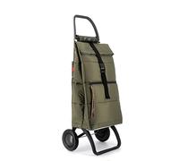 Chariot de Course Rolser Big Polar 2 Roues Pliante - Kaki
