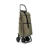 Chariot de Course Rolser Big Polar 4 Roues 2 Pivotantes Pliante - Kaki