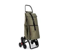 Chariot de Course Rolser Big Polar 6 Roues Monte escaliers - Kaki