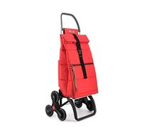 Chariot de Course Rolser Big Polar 6 Roues Monte escaliers - Rouge